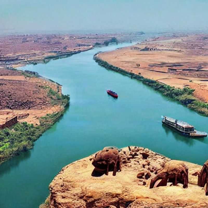 Casal navegando pelas águas vibrantes do Rio Nilo, na fronteira entre Uganda e Sudão, em busca de aventura e frescor no calor do verão africano. Será este o destino perfeito para suas férias de verão? Descubra!