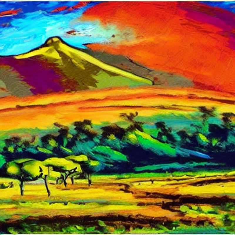 Vislumbre da exuberância verdejante do Monte Elgon, Uganda/Quênia, sob o sol de verão - um paraíso para aventureiros e amantes da natureza, aguardando sua exploração (Imagem ilustrativa da beleza segura da região).