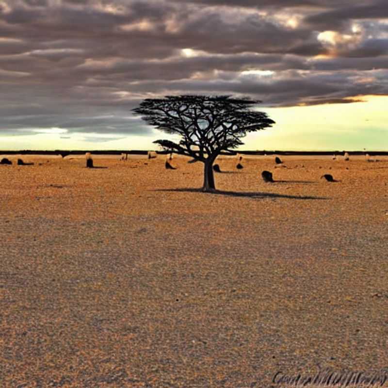 A gourmet meal under the vast, starlit Botswana sky on the Makgadikgadi Pans, a luxury foodie adventure offering unparalleled Instagrammable moments and unique culinary experiences.