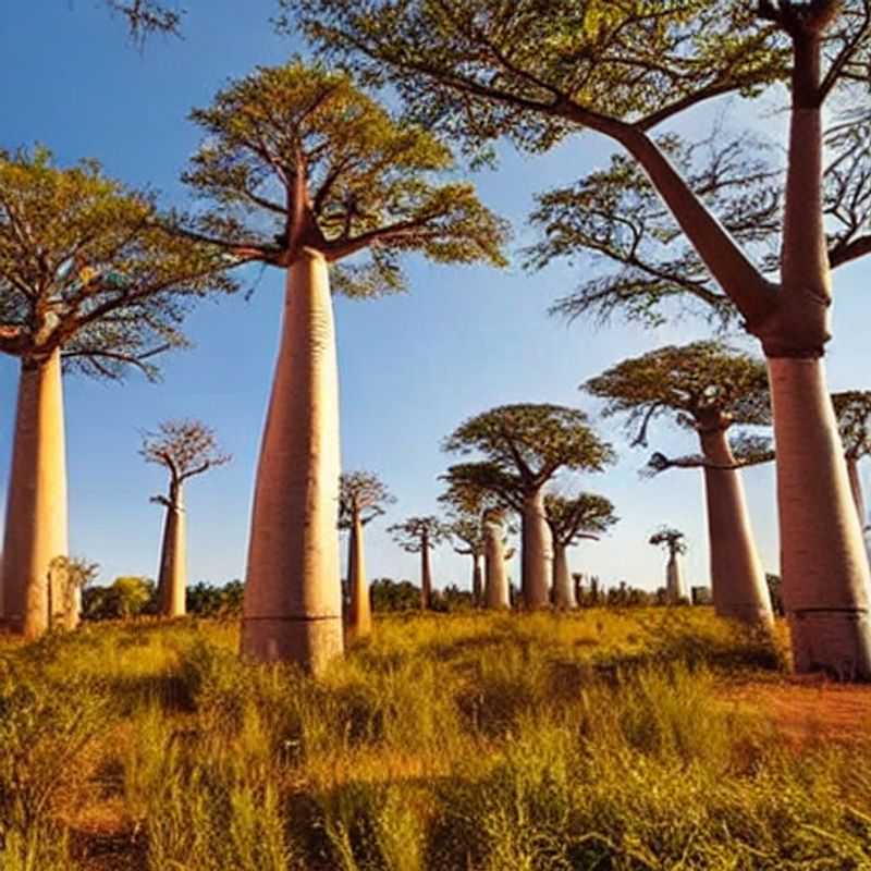 Towering baobabs line the Avenue of the Baobabs in Madagascar, shimmering under the summer sun - is this iconic landscape the perfect backdrop for *your* hot-season adventure?