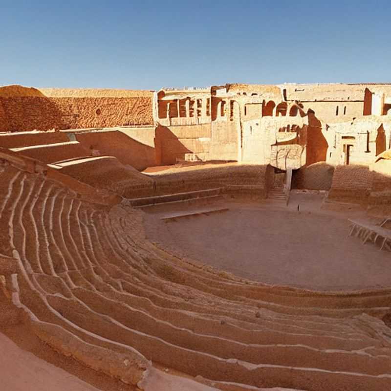Anfiteatro de El Jem, Tunísia, sob o sol escaldante do verão: uma maravilha histórica imponente, mas prepare-se para o calor! Descubra se essa joia é o destino ideal para suas férias de verão.