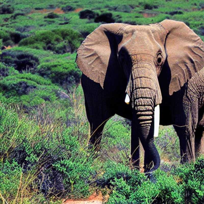 A magnificent elephant family seeking refuge from the summer heat at a watering hole in Addo Elephant National Park, a testament to the park's vibrant wildlife and a glimpse into a memorable summer holiday experience.