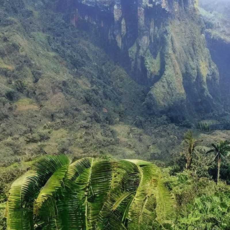 Casal aventureiro apreciando a paisagem exuberante do Monte Elgon, na fronteira Uganda/Quênia. Descubra se esta maravilha é o destino perfeito para suas férias de verão! #MonteElgon #Uganda #Quênia #FériasDeVerão #AventuraAfricana