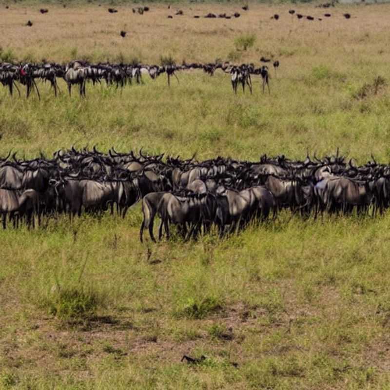 Witnessing the awe-inspiring Great Wildebeest Migration thundering across the Kenyan/Tanzanian plains – a summer spectacle that redefines epic and confirms why it's a bucket-list African adventure!