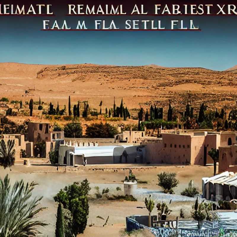 Le studio Atlas Film, un mirage cinématographique sous le soleil brûlant du Maroc, une destination estivale... audacieuse! Est-ce le bon choix pour vos vacances ? (Atlas Film Studios, a cinematographic mirage under the burning Moroccan sun, a bold summer destination! Is it the right choice for your holiday?)