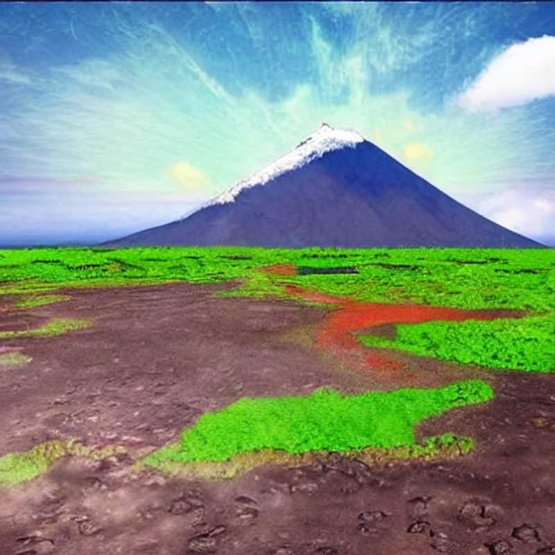 Gazing into the fiery heart of Mount Nyiragongo, DR Congo: A cultural explorer's ultimate luxury adventure, where raw natural power meets unparalleled social media potential. Witnessing the earth's raw energy in style.