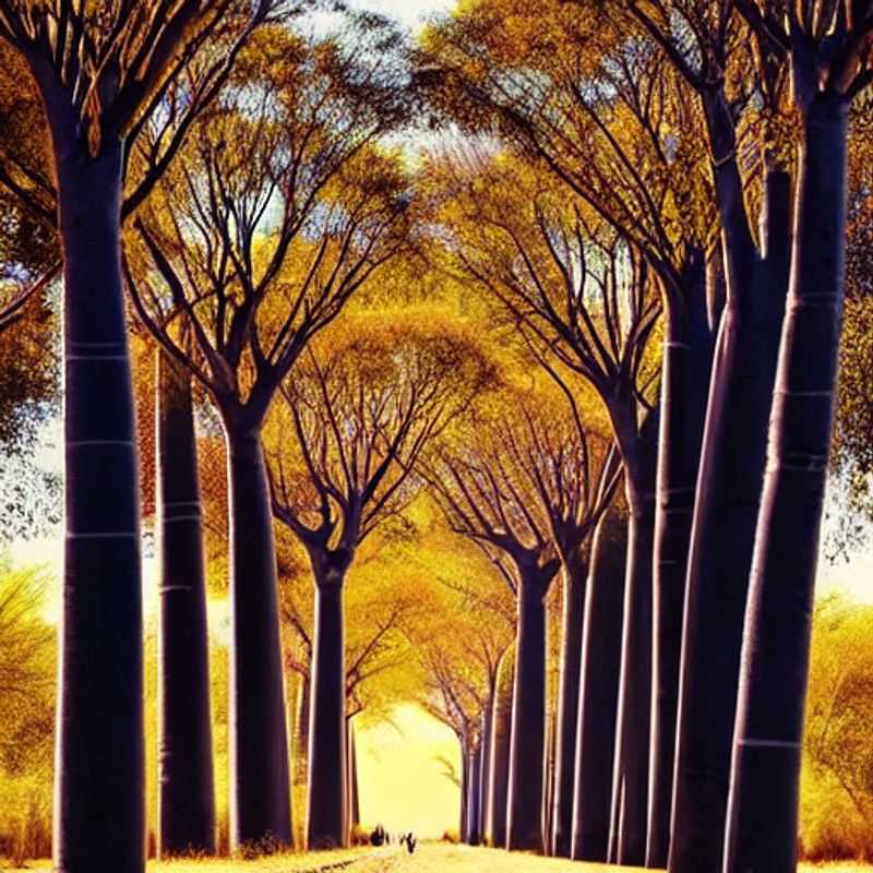 Towering baobabs line the Avenue of the Baobabs in Madagascar, shimmering under the summer sun - is this iconic landscape the perfect backdrop for *your* hot-season adventure?