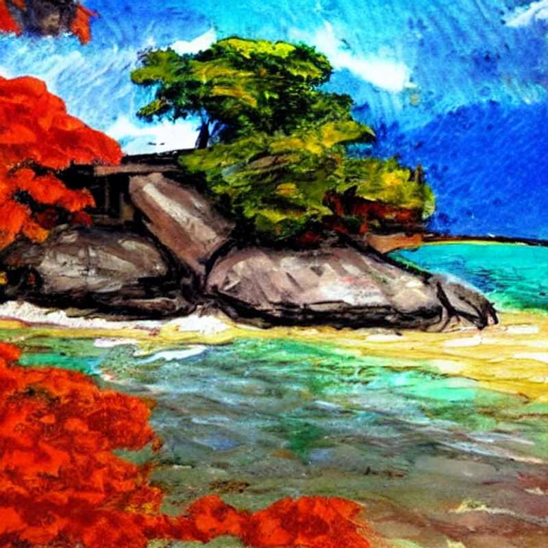 Mahé, Seychelles : Plage de sable blanc baignée de soleil et eaux turquoise, un paradis idyllique pour des vacances d'été inoubliables.