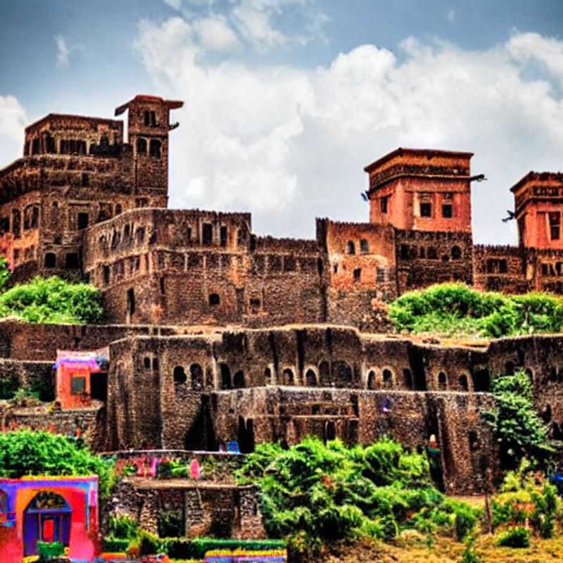 Majestic Gondar Castles silhouetted against the Ethiopian sky, a luxurious historical backdrop offering unparalleled, eco-conscious photo opportunities for the socially conscious traveler.