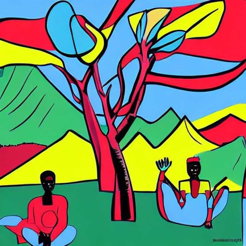 Un groupe voyageant avec style à Virunga, immortalisant l'opulence et la beauté sauvage du parc national sur leurs réseaux sociaux.