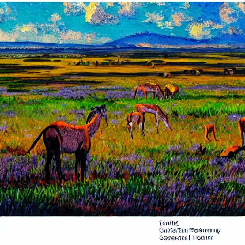 Spanish: Ñus danzando bajo el sol africano en el Parque Nacional Serengueti, Tanzania: ¿el destino perfecto para tus vacaciones de verano?