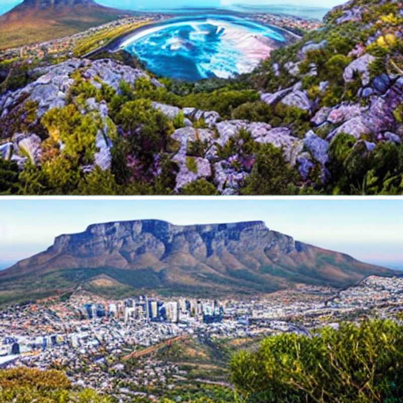 Vue imprenable sur la Montagne de la Table, un décor somptueux pour les voyageurs d'affaires à la recherche de lieux luxueux et instagrammables en Afrique du Sud.
