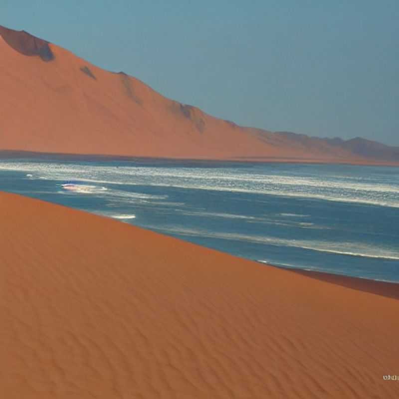 Dramatic juxtaposition: A luxury safari lodge nestled amidst the hauntingly beautiful, shipwreck-strewn landscape of Namibia's Skeleton Coast, offering unparalleled Instagrammable moments for the discerning Social Media Traveler. #SkeletonCoast #LuxuryTravel #Namibia #SocialMediaTravel #TravelPhotography