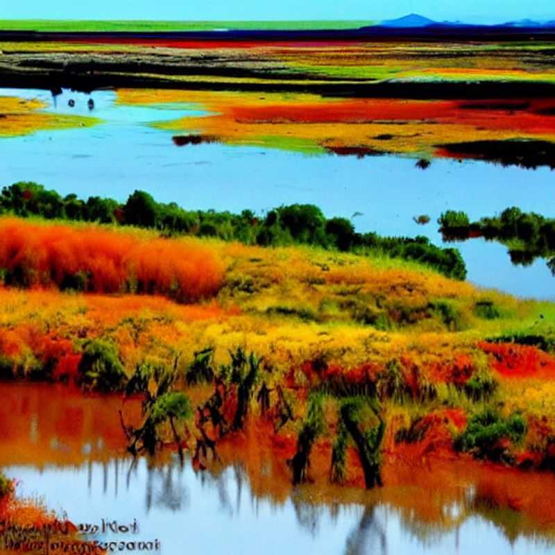 Bando de flamingos cor-de-rosa vibrantes no Lago Nakuru, Quênia, criando um espetáculo impressionante sob o sol de verão africano - um vislumbre da magia que aguarda sua aventura de férias!
