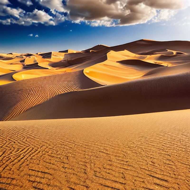 Golden hour paints the majestic Merzouga Dunes, Morocco, in a luxurious light – the perfect backdrop for your envy-inducing Staycationer social media posts.