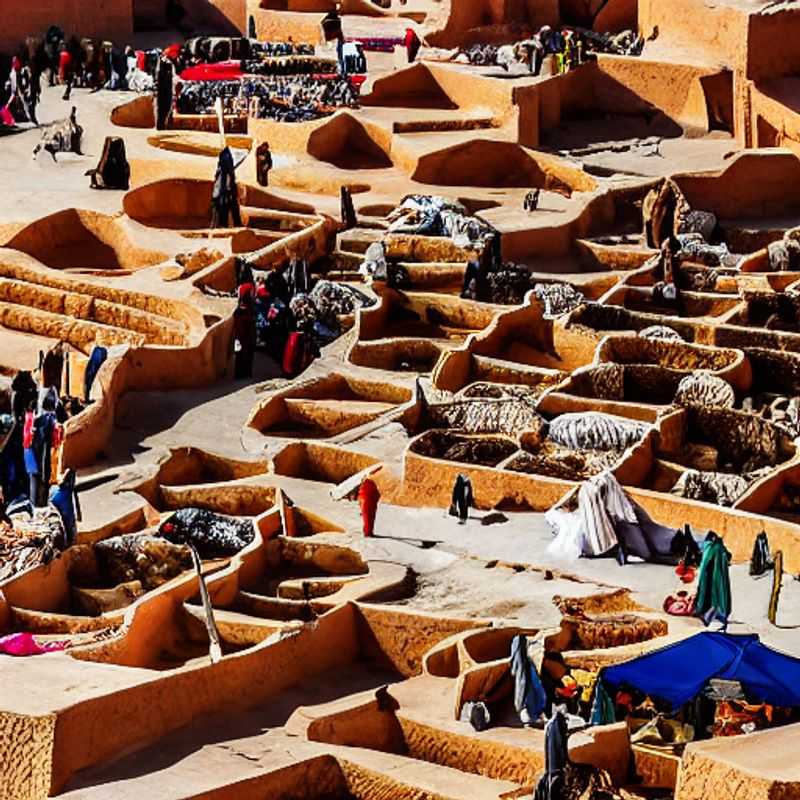 Marché aux dromadaires de Guelmim, Maroc : Un kaléidoscope de couleurs et de traditions sous le soleil brûlant – À découvrir absolument (avec beaucoup de crème solaire !) même en été.