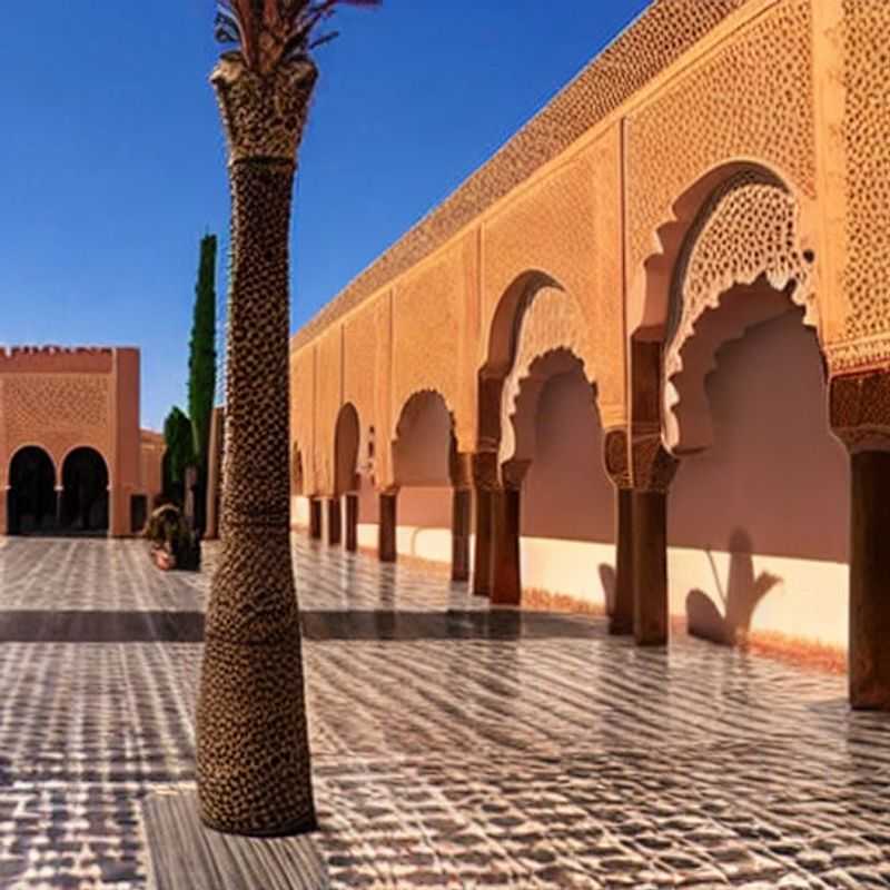 Les couples explorent les décors épiques des Atlas Film Studios au Maroc, un mirage cinématographique sous le soleil d'été. (Couples exploring the epic sets of Atlas Film Studios in Morocco, a cinematic mirage under the summer sun.)