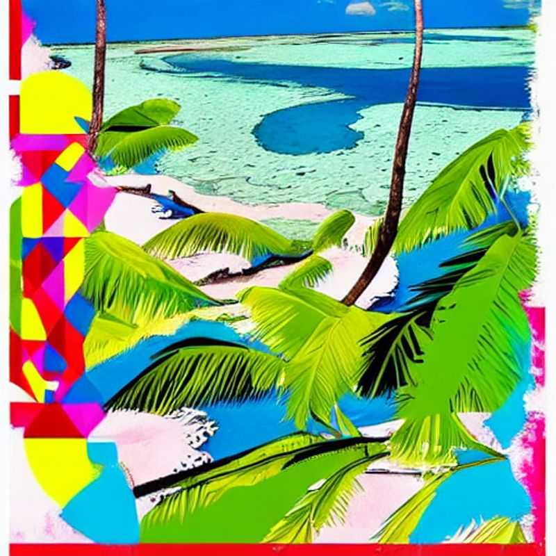 Quatre amis profitant du soleil éclatant sur la magnifique plage de l'île de Mahé aux Seychelles, un lieu paradisiaque pour des vacances d'été inoubliables.