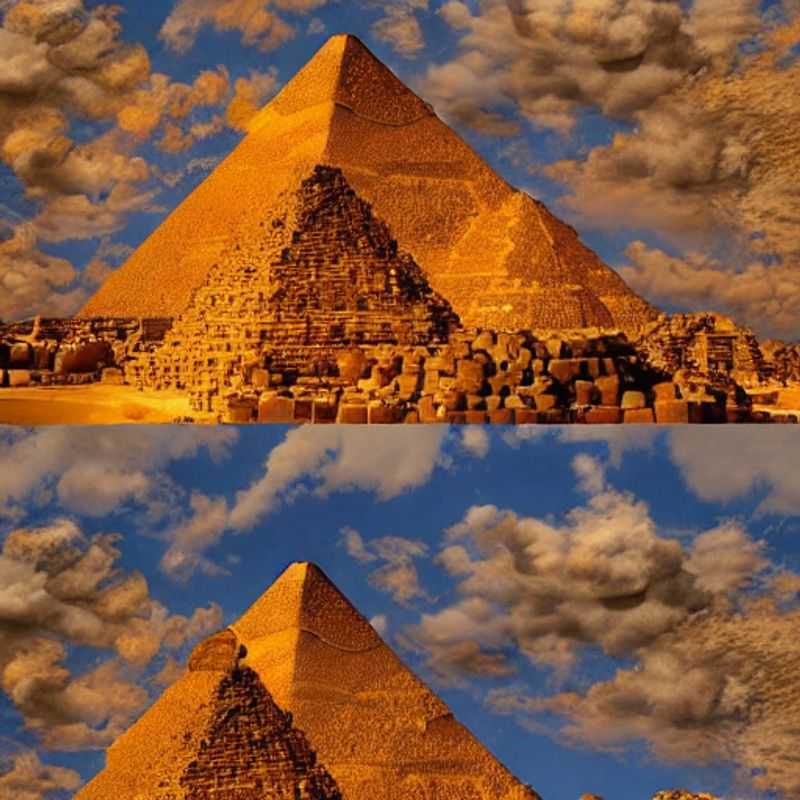 Las majestuosas Pirámides de Giza en Egipto, un destino icónico y fascinante para unas vacaciones de verano.