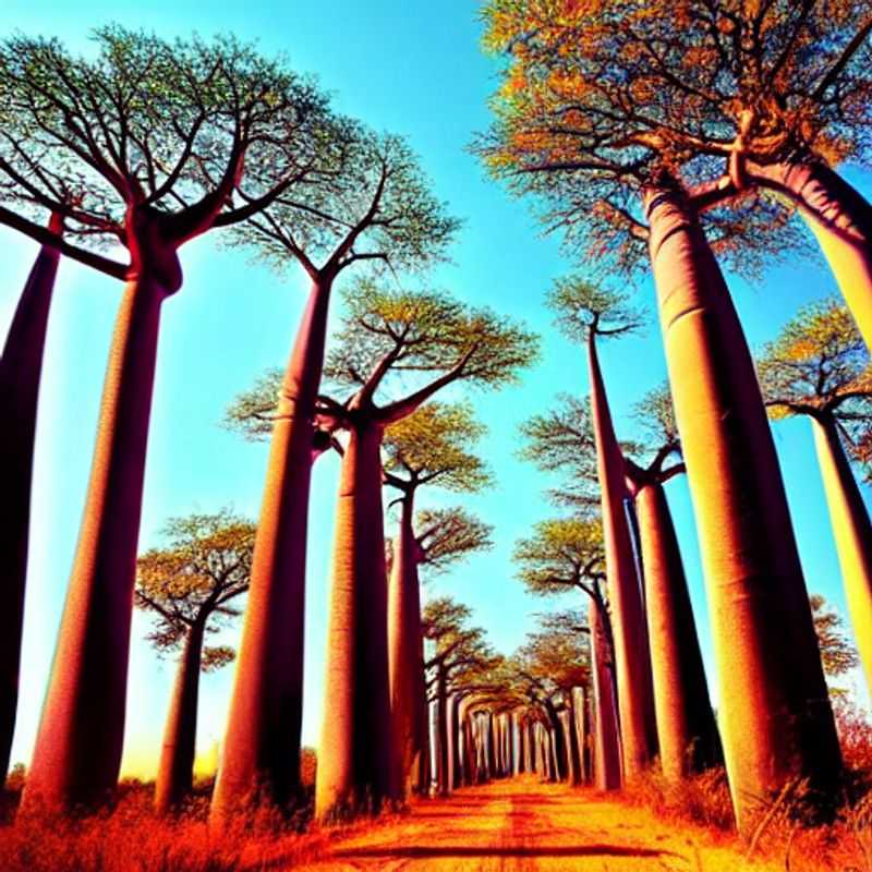 Sun-drenched giants: The majestic Baobabs of Madagascar's Avenue, basking in the summer heat. Discover if this iconic landscape is the perfect sizzling destination for your next holiday adventure!