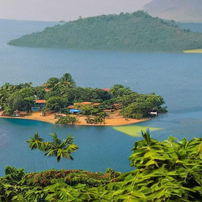 Immersion dans la sérénité du lac Volta, au Ghana : une oasis de fraîcheur et de beauté naturelle, parfaite pour des vacances d'été inoubliables.