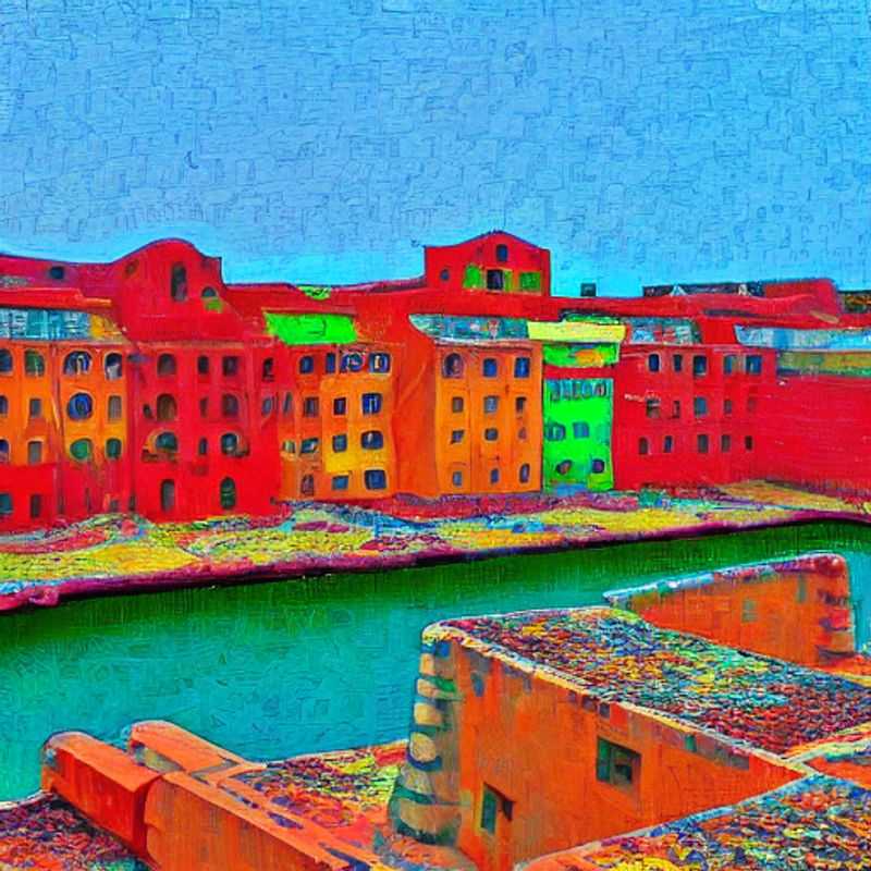 Contemplative shores of Gorée Island, Senegal, where the pastel hues of history meet the vibrant promise of a poignant summer holiday experience.