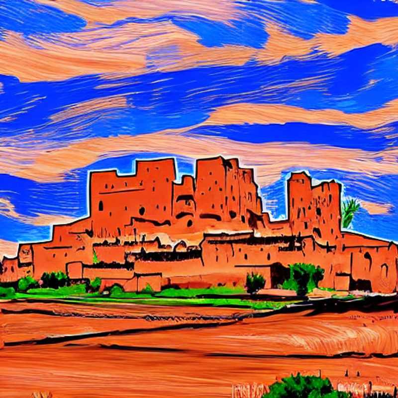 Dusty ochre kasbahs of Aït Benhaddou bake under the Moroccan sun - a summer mirage of ancient beauty, but is it REALLY the best time to visit? (Hint: Pack extra sunscreen and a healthy dose of patience!).