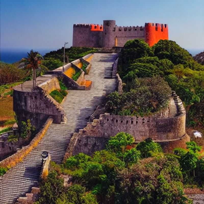 São Sebastião Fortress, Mozambique: A breathtaking historical haven where the wellness traveler discovers tranquility amidst ancient stones, creating stunning content and finding inner peace.