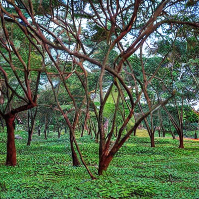 Jardin botanique d'Entebbe, Ouganda, une oasis de verdure luxuriante idéale pour échapper à la chaleur estivale et découvrir la beauté de la nature africaine.