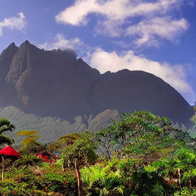 Un groupe de randonneurs profitant des vues magnifiques du majestueux mont Mulanje, Malawi, lors de leurs vacances d'été.