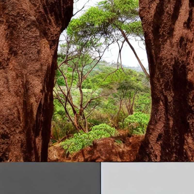 Casal explorando as paisagens dramáticas e formações rochosas únicas do Parque Nacional de Isalo, Madagascar, sob o sol escaldante do verão. A aventura os aguarda!
