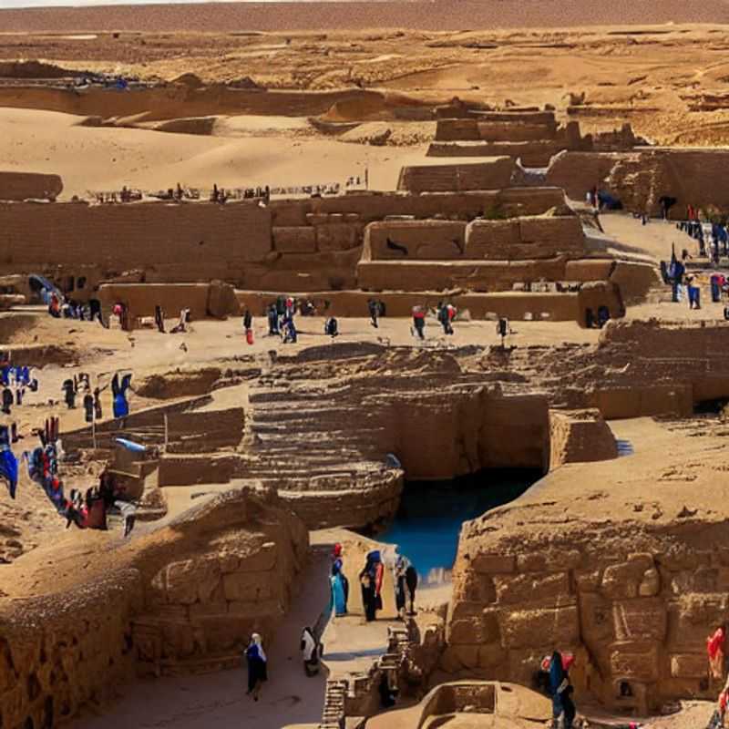 Oásis exuberante de Wadi El Rayan, Egito, um refúgio refrescante sob o sol escaldante, perfeito para umas férias de verão inesquecíveis.