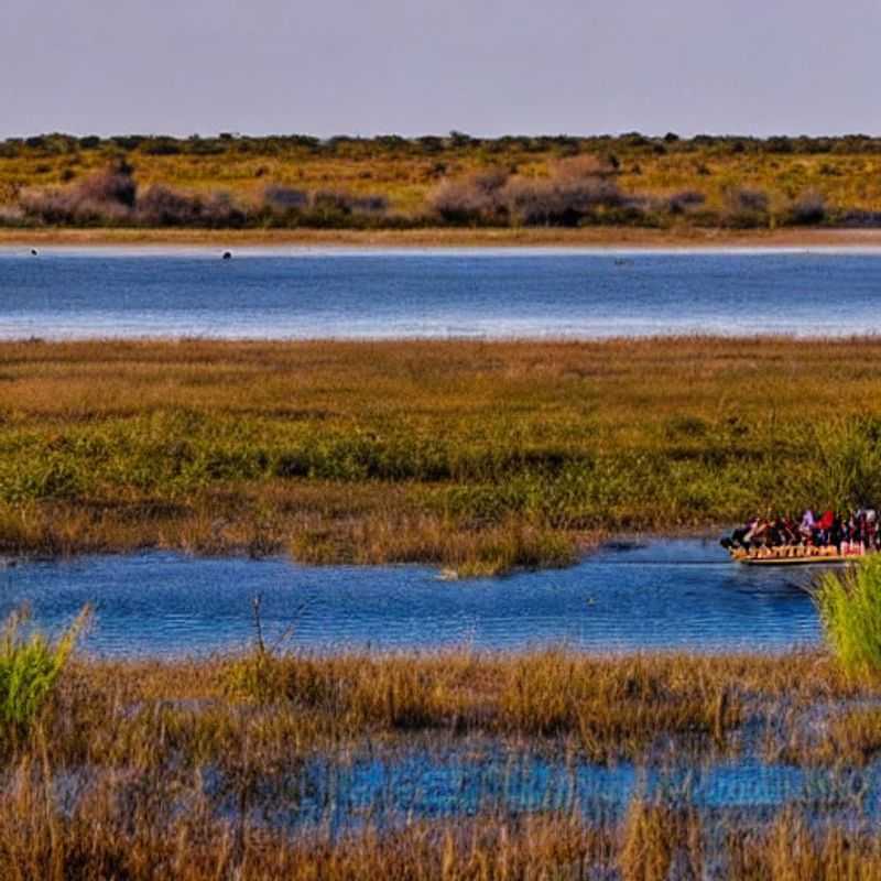 Casal maravilhado com a abundante vida selvagem do Parque Nacional de Chobe, Botswana, desfrutando da beleza exuberante e vibrante da savana durante um safári inesquecível no verão. (Couple amazed by the abundant wildlife of Chobe National Park, Botswana, enjoying the lush and vibrant beauty of the savannah during an unforgettable summer safari.)