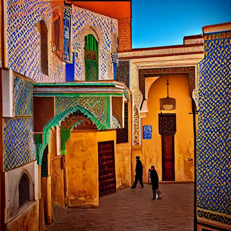 Navigating the vibrant, sun-drenched labyrinthine alleys of the Medina of Fez, Morocco, a sensory explosion that defines the quintessential summer experience, but consider the heat!