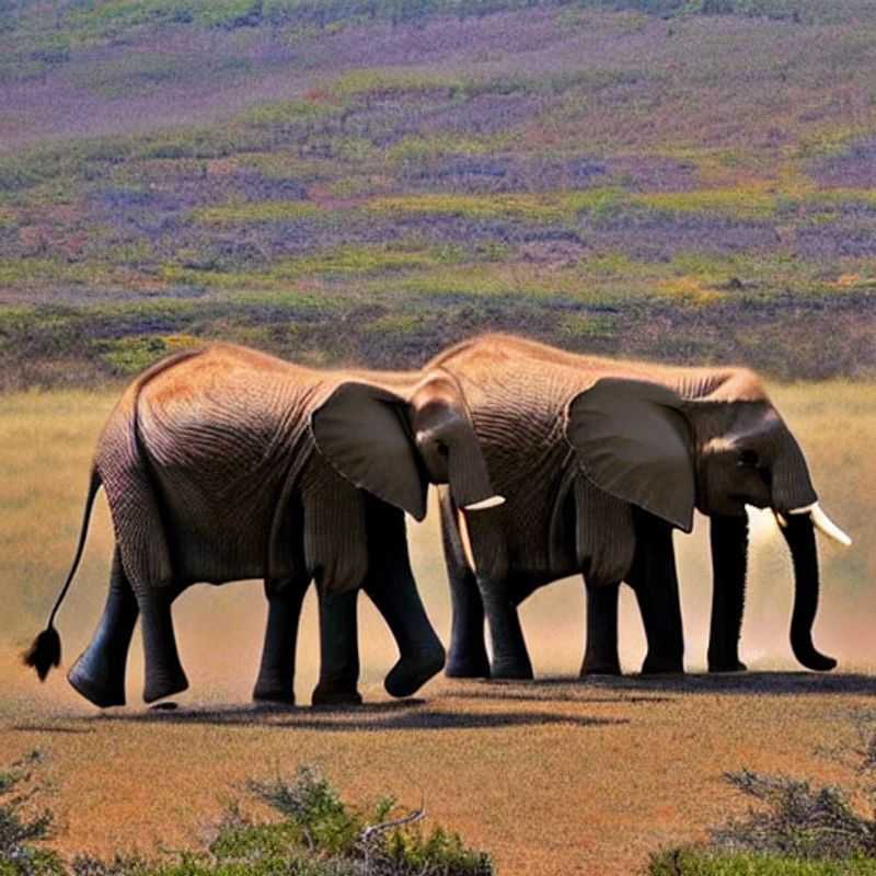 Dusty giants cooling off! Majestic elephants gather at a watering hole in Addo Elephant National Park, highlighting the vibrant wildlife spectacle that awaits you on a South African summer holiday adventure. The perfect antidote to the heat!