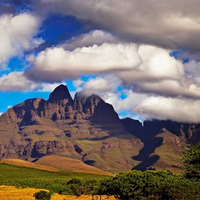 Deux couples profitant de la beauté éthérée des montagnes de Drakensberg, en Afrique du Sud, lors de leur escapade estivale - un endroit idéal pour des vacances d'été !