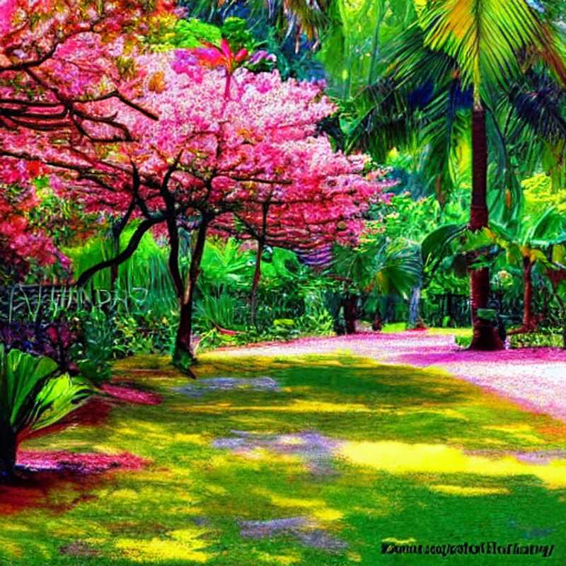 Seychelles National Botanical Gardens: A lush, tranquil oasis offering the perfect backdrop for capturing authentic content and conducting business calls amidst vibrant nature, appealing to the discerning business traveler seeking luxury and unique experiences.