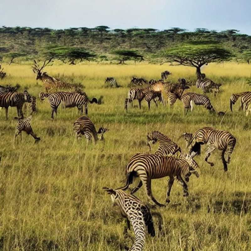 Casal deslumbrado pela vastidão do Maasai Mara, Quênia, durante o verão, testemunhando a vida selvagem florescer sob o sol africano. Uma aventura inesquecível!