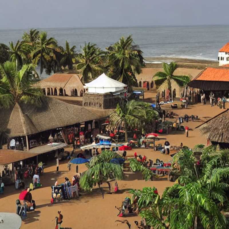 L'imposant château d'Elmina au Ghana, baigné par le soleil d'été, témoin silencieux d'une histoire poignante et destination à considérer pour un voyage estival réfléchi.