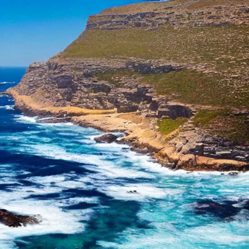Le Cap de Bonne-Espérance, Afrique du Sud, baigné de soleil : une promesse d'aventure estivale inoubliable et d'horizons infinis.