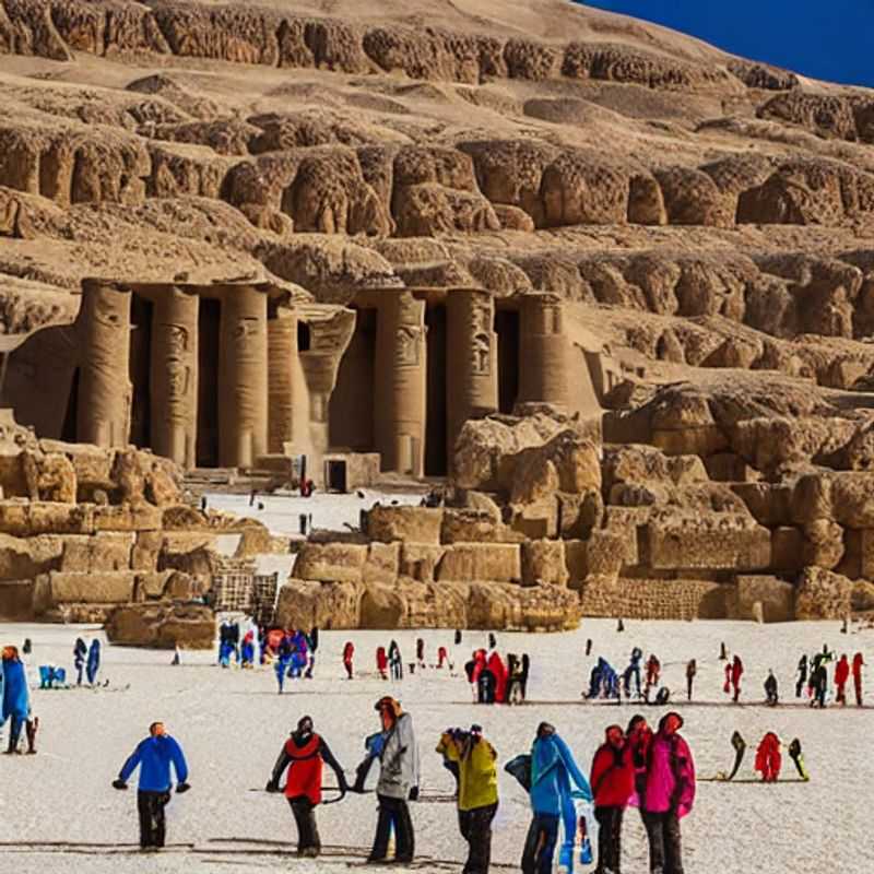Luxurious shadows dance in the Valley of the Kings, Egypt. An enigmatic landscape where long-term travelers discover ancient wonders and capture timeless moments for their social feeds. Find the perfect blend of history and high-end experiences.