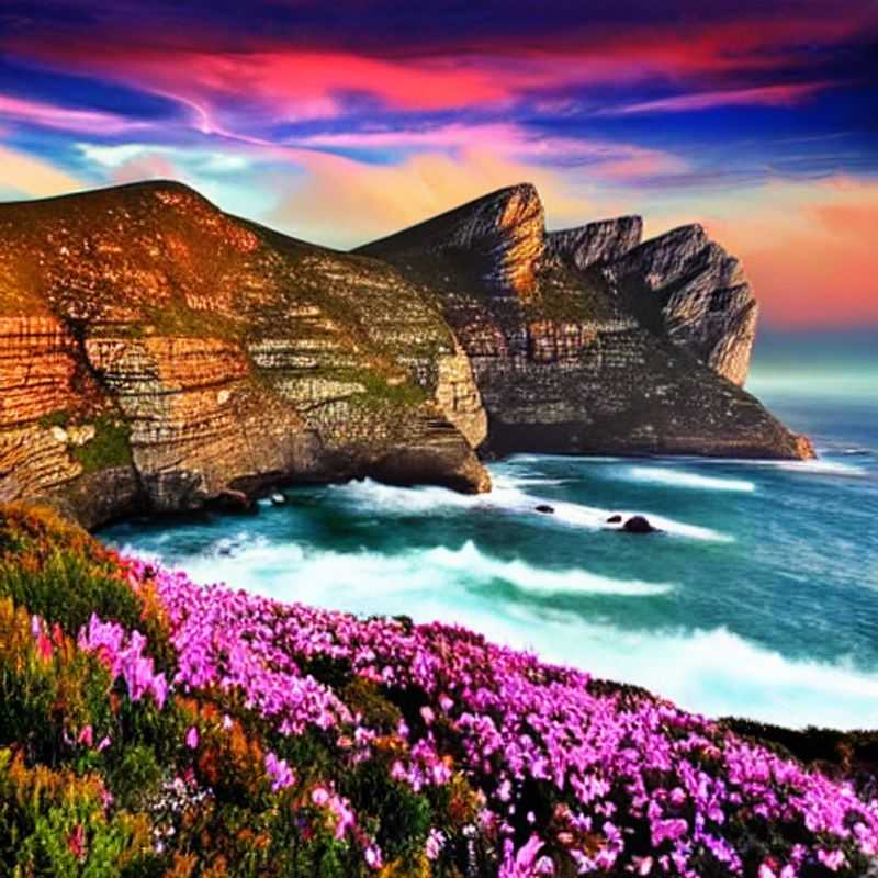 Breathtaking Cape Point: Where the turquoise Atlantic meets the rugged beauty of South Africa, proving it's the *perfect* summer holiday destination. (And yes, those penguins *are* judging your beach body.)