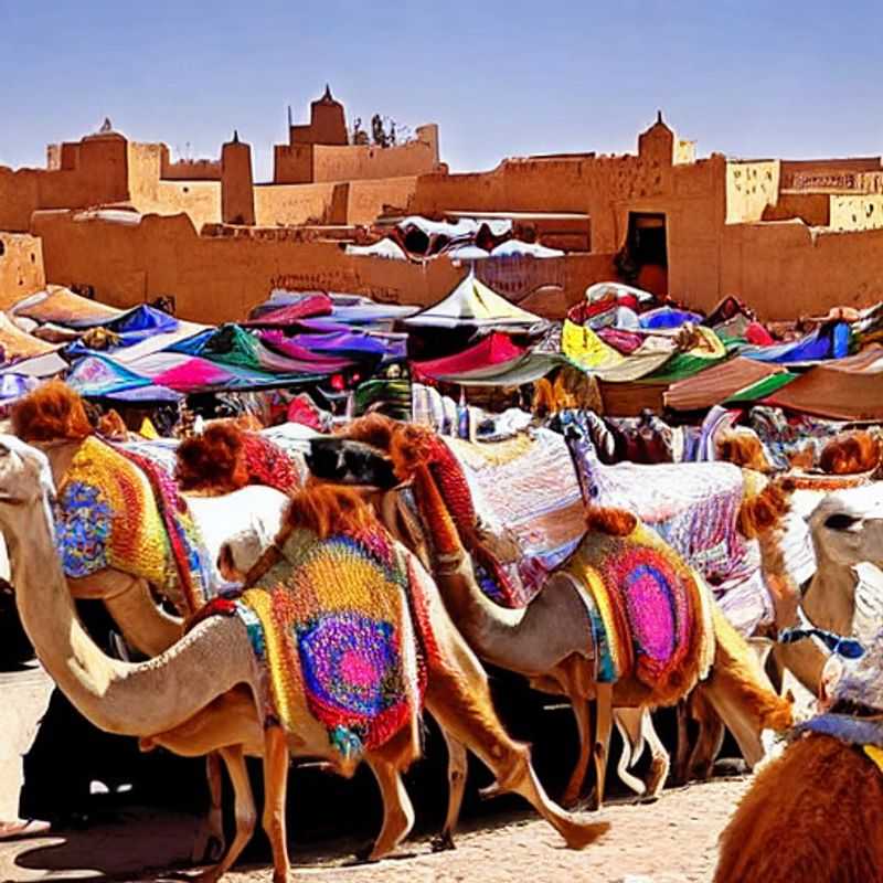 Mercado de Camelos de Guelmim, Marrocos: Um vibrante mar de cores e tradição, mas será o calor escaldante do verão o seu melhor companheiro? Descubra as dicas para sobreviver a esta aventura saariana!