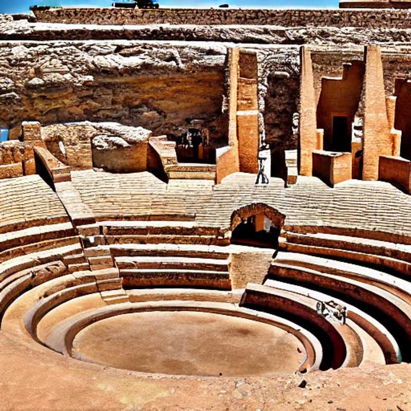 Gap Year luxury in ancient Tunisia: El Djem Amphitheater bathed in golden light, a stunning backdrop for your social media feed and an unforgettable travel experience. #GapYearGoals #TunisiaTravel #LuxuryAdventure