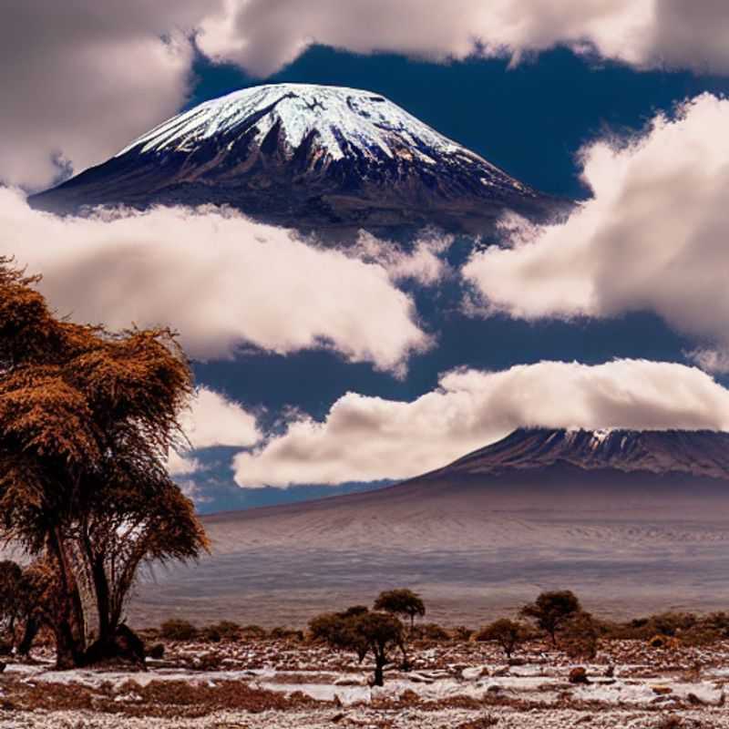Majestic Mount Kilimanjaro, a snow-capped giant under the Tanzanian summer sun, beckoning adventurous souls to explore its slopes and discover if it's the perfect summer holiday escape.