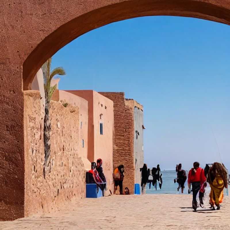 Sun-drenched Essaouira: Azure waves meet ancient ramparts, a breezy haven offering respite from the summer heat, making it the perfect Moroccan getaway.