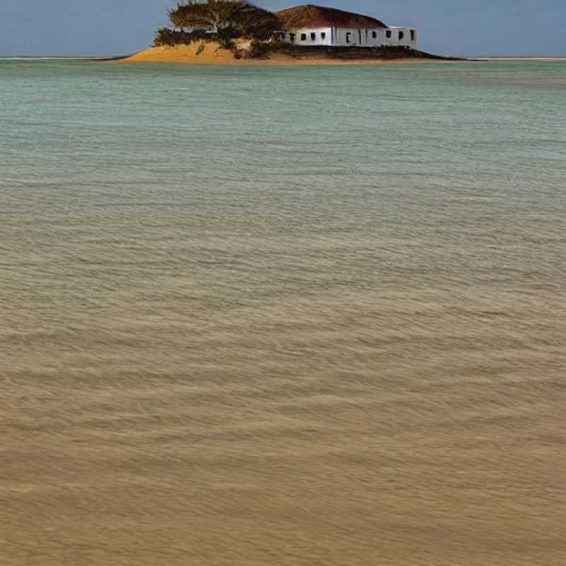 Plage immaculée de l'île de Bazaruto, Mozambique, baignée par le soleil estival, un paradis tropical idéal pour des vacances inoubliables.