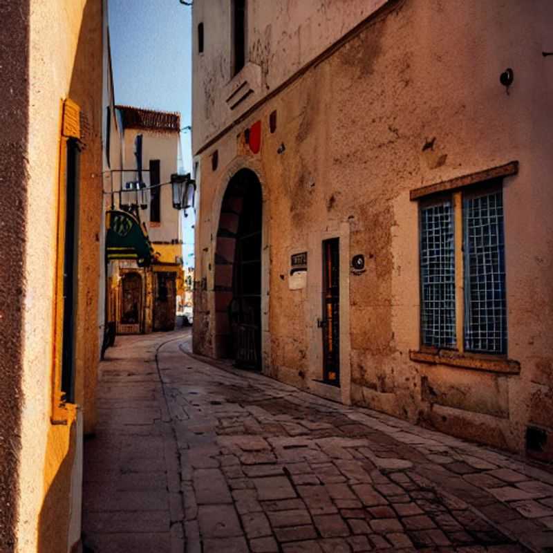 Alghero, Sardaigne, baignée de soleil printanier.