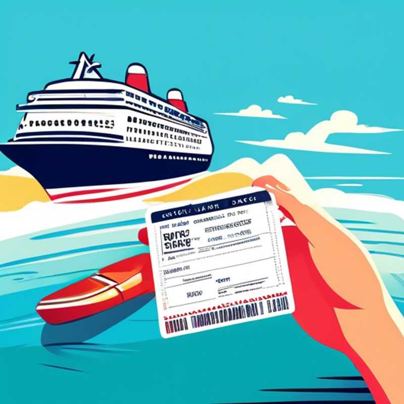 Close-up shot of a printed cruise ticket and boarding pass, showcasing the essential travel documents for a seamless embarkation experience.