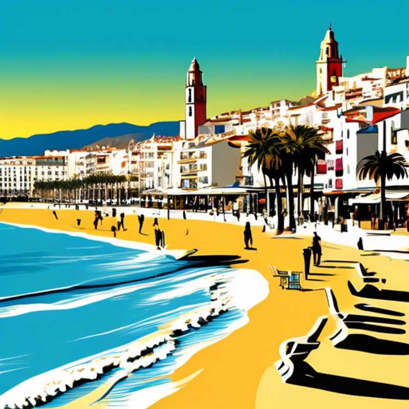 Sitges, Espagne : Une vue pittoresque illustrant le coût de la vie dans cette ville balnéaire.